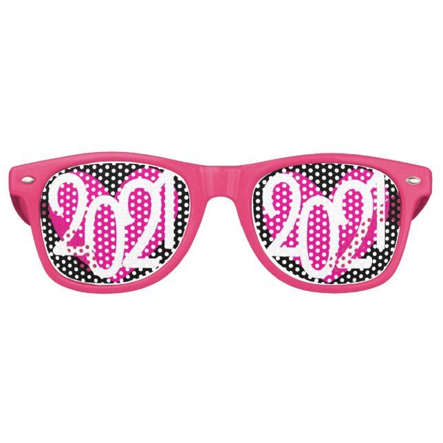 Retro Lunettes de fête de l'amour du Nouvel An 2021 (Devant)