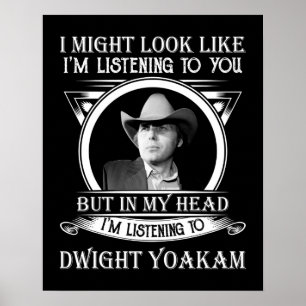 Retro Lustig Dwight Yoakams Geschenk Männer Frauen Poster