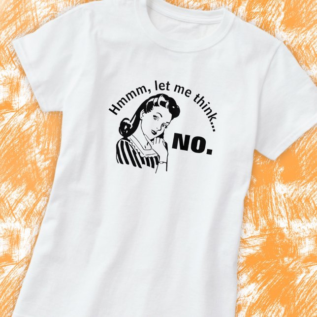Retro Lustig Kein Basic T-Shirt (Von Creator hochgeladen)