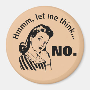 Retro Lustig Kein Magnet
