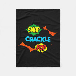Retro Lustig Snap Crackle P Zitat Relax Meme Spiel Fleecedecke