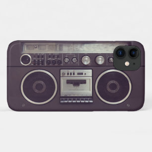 Retro lustiger Fall des Boombox Kassettenrecorders title_seo2