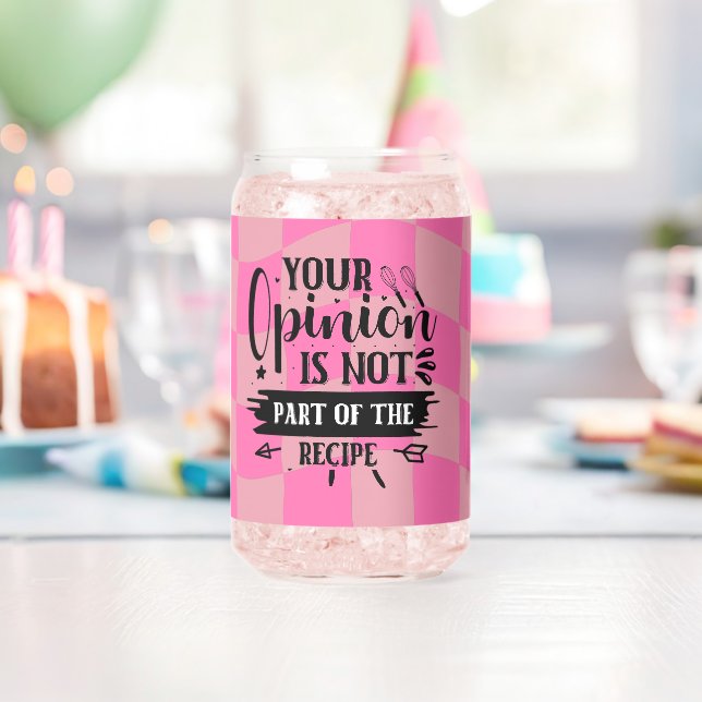Retro lustiger rosa Küchen Spruch  Dosenglas (Insitu (Geburtstag))
