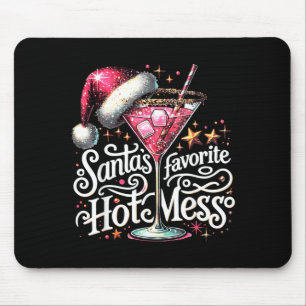 Retro lustiger Weihnachtsmann Lieblings-Chaos-Ende Mousepad