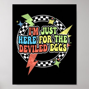 Retro Lustiges Eier-Shirt für Kinder Männer Frauen Poster