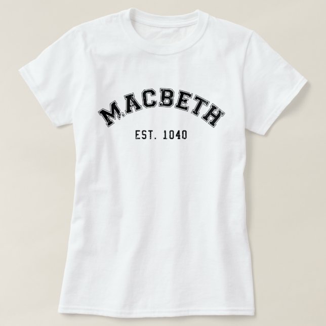 Retro Macbeth T-Shirt (Design vorne)