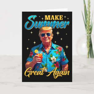 Retro Mach den Sommer wieder groß Donald Trump Som Karte