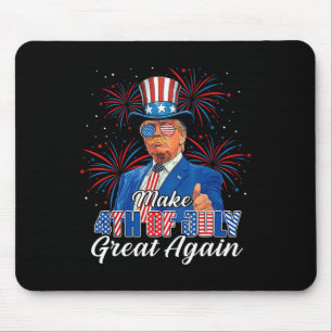 Retro machen 4. Juli wieder groß Patriotic Donal Mousepad