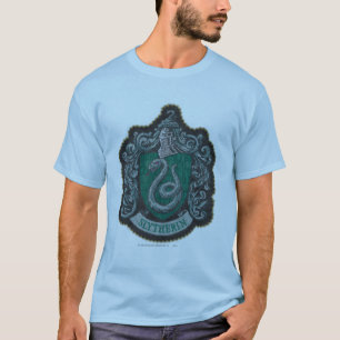 Retro mächtiges Slytherin Wappen Harry Potter T-Shirt