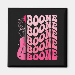 Retro-Mädchen Boone Groovy-Blume Vorname Persönlic Magnet