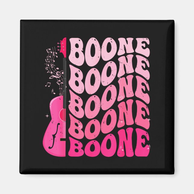 Retro Mädchen Boone Groovy Flower Vorname D 80er  Magnet (Vorne)