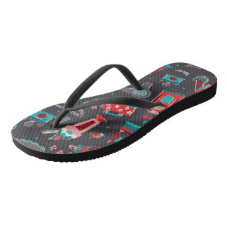Retro-Mädchen Flip Flops