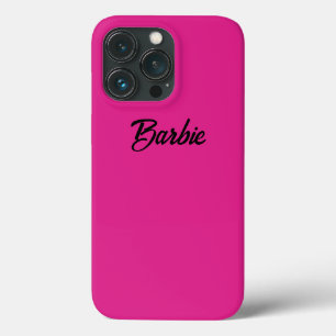 Retro-Mädchen-Spaß in Hot Pink Schriftname Case-Mate iPhone Hülle
