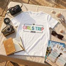 Retro Mädchen-Trip 2026 Urlaub-Shirt zum Zusammenp