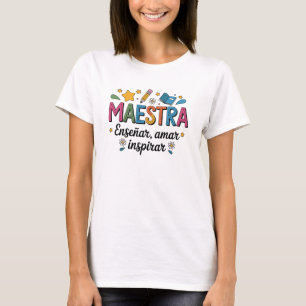 Retro Maestra Spanischlehrer Vibes T-Shirt