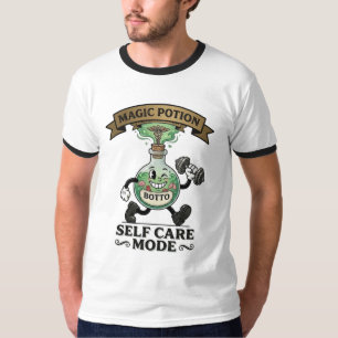 Retro-Magie-Trank Selbstfürsorge-Modus Fitness-Ges T-Shirt