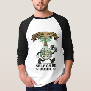 Retro-Magie-Trank Selbstfürsorge-Modus Fitness-Ges T-Shirt