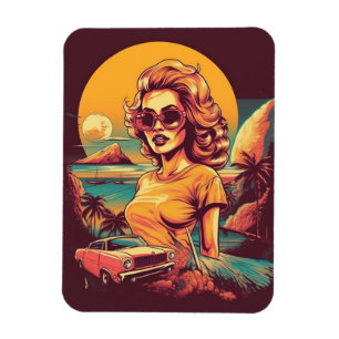 Retro-Magnet im Stil der 50er Jahre Magnet