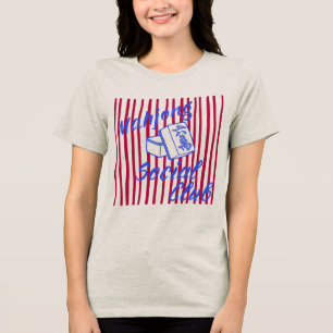 Retro-Mahjong-Social-Club-Spiel-Shirt Tri-Blend Shirt
