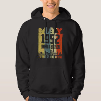 Retro Mai 1952 70. Geburtstag Hoodie