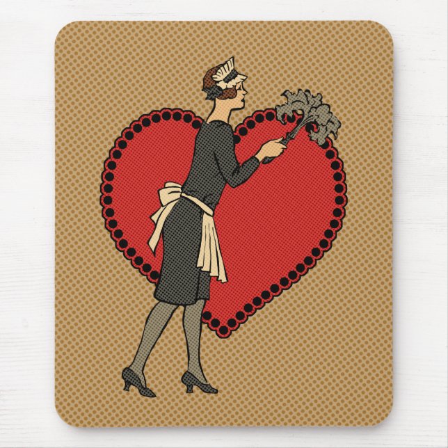 Retro Maid Mousepad (Vorne)