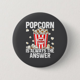 Retro-Mais-Popcorn-Liebhaber-Kostüm Button