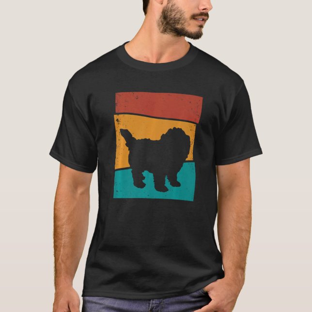 Retro Maltipoo Dog T-Shirt (Vorderseite)