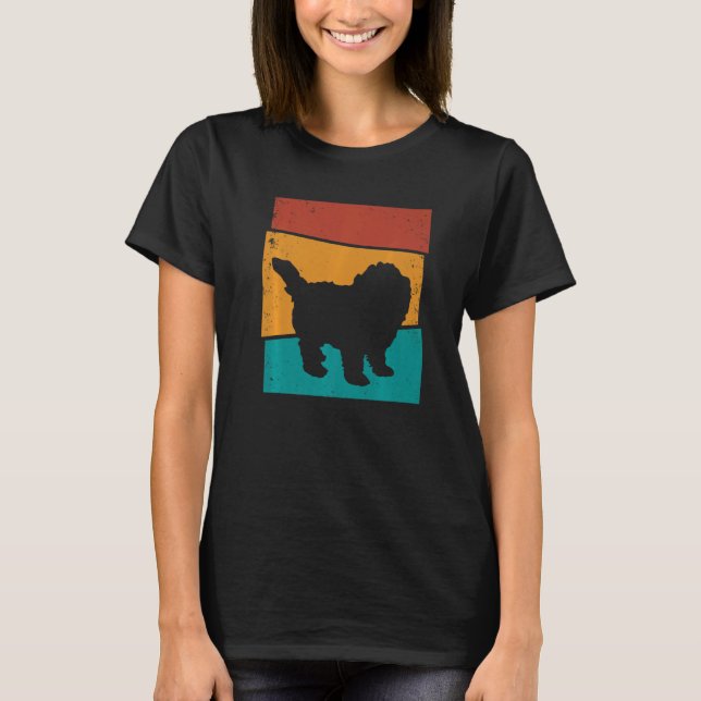 Retro Maltipoo Dog T-Shirt (Vorderseite)