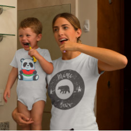 Retro Mama Bear Mother Day T-Shirt