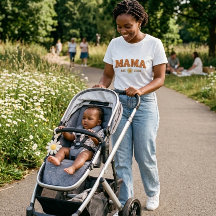 Retro Mama Est 2026 Gänseblümchen