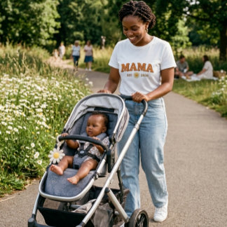 Retro Mama Est 2026 Gänseblümchen T-Shirt