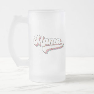 Retro Mama Mattglas Bierglas