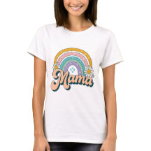 Retro Mama Regenbogen | Groovy 70er Pastell Blumen