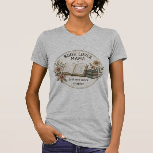 Retro-Mama-T-Shirt mit literarischem Kranz 'Buchli T-Shirt