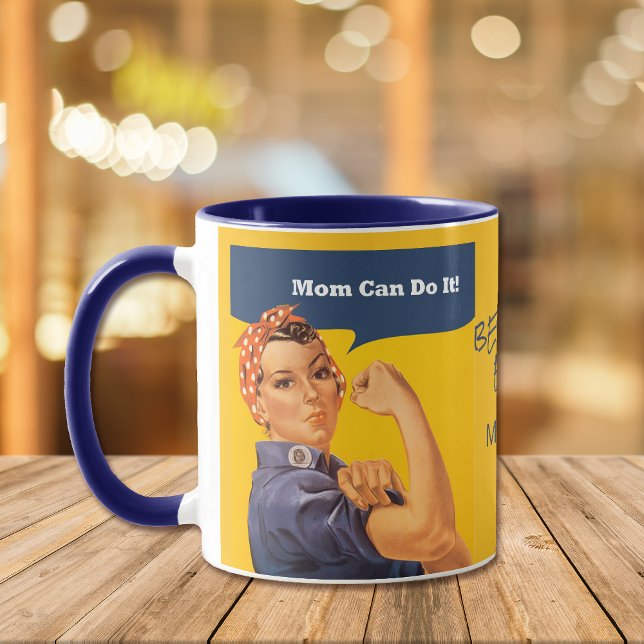 Retro Maman peut le faire Mug (Créateur téléchargé)