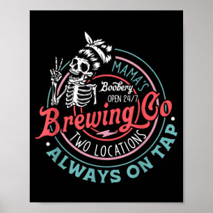 Retro Mama's Ery Brauerei Lustige Still-BH Sk Poster
