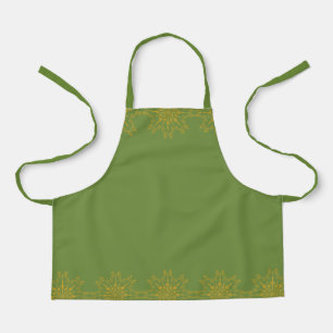 Retro Mandala Avocado Kleine Schürze