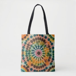 Retro Mandala Gefärbte Krawatte Tasche