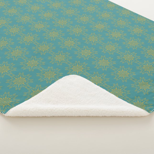 Retro Mandala Turquoise couverture Sherpa (3 taill (3/4)