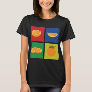 Retro Mandarine Outfit Liebe Mandarin Orange Citru T-Shirt