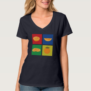 Retro Mandarine Outfit Liebe Mandarin Orange Citru T-Shirt