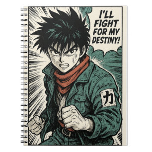 Retro Manga Anime Carnet Spiral Journal
