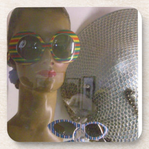 Retro Mannequin Head Getränkeuntersetzer