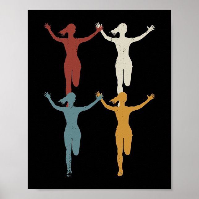 Retro Marathon, Laufweg Poster (Vorne)