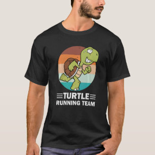 Retro Marathoner Marathon Runner Turtle Running T T-Shirt