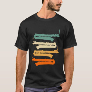 Retro Marching Band Baritone Saxophon T-Shirt