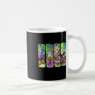 Retro Mardi Gras Fleur De Lis King Cake Louisiana Kaffeetasse
