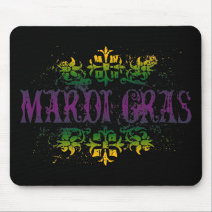Retro Mardi Gras Mousepad