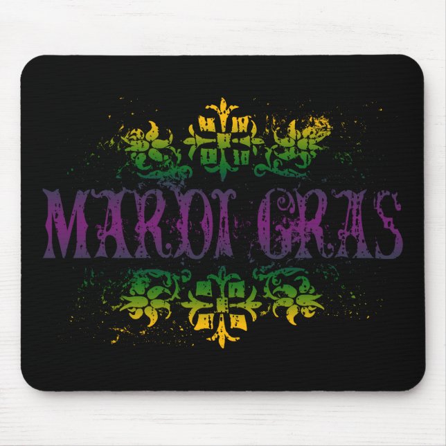 Retro Mardi Gras Mousepad (Vorne)