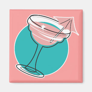 Retro-Margarita-Design Magnet